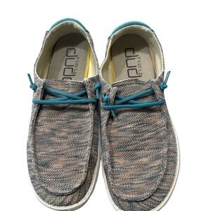 Hey Dude Women’s Wendy Sox Pink Aqua Shoes
